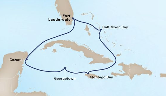 8-Дневен круиз Западни Кариби на борда на Nieuw Statendam - Fort Lauderdale, Half Moon Cay, Montego Bay, Georgetown, Cozumel