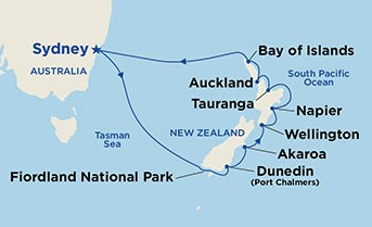 14-Дневен круиз Австралия и Нова Зеландия на борда на Majestic Princess