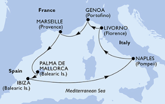 8-Дневен круиз от Палма де Майорка с MSC Fantasia 2019