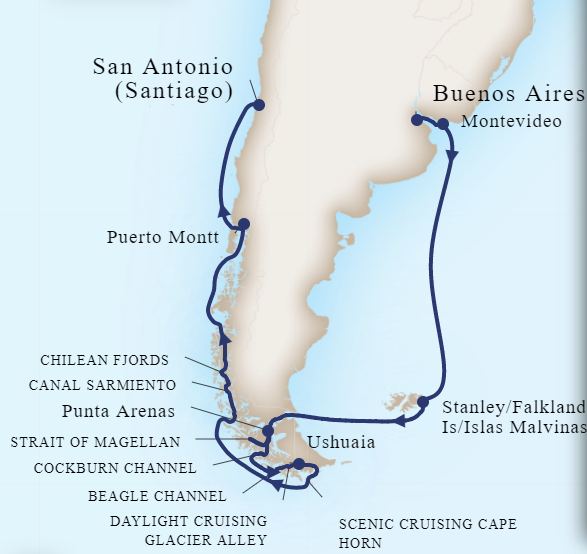 Двуседмичен круиз в Южна Америка с Zaandam
