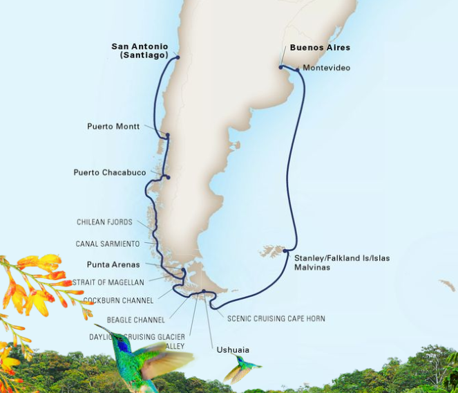 Около Южна Америка за две седмици със Zaandam - 2019/2020